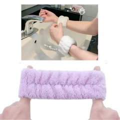 X3 Pares De Muñequeras Skincare Toalla Rutina Facial Mujer - tienda online