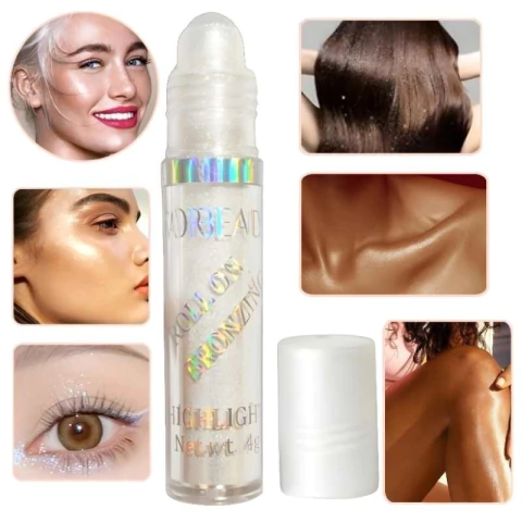 X3 Glitter Polvo De Hadas Roll On Highlight Para Cuerpo Cara