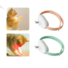Collar Juguete Puntero Gato Láser Inteligente Interactivo