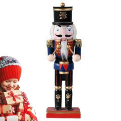 X1 Unidad Cascanueces Madera Navidad Adorno Árbol Decoración - M&Q REGALOS