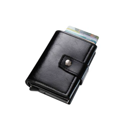 Billetera Tarjetero Automático Ecoecuero Unisex Hombre Mujer en internet