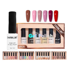 Esmaltes X6 Semipermanente 10ml Gel Polish Uv Led Soak Off