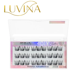 Pestañas Postizas Autoadhesivas Diy Cluster Ramillete Luvina - tienda online