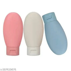 Juego De X3 Potes Botellas Frascos Para Viaje Contenedores