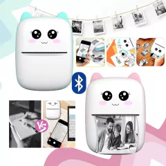 Mini Impresora Portátil Inalámbrica Recargable Con Cable Usb - tienda online