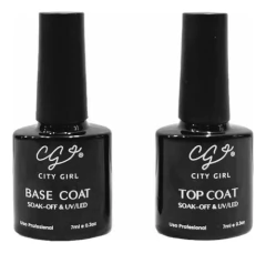 Base Coat Y Top Coat City Girl Esmalte Semi Soak Off Uv Led - comprar online