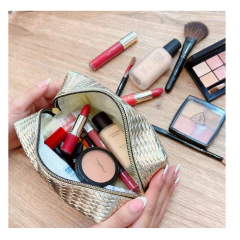 Neceser Bolsito Organizador Portacosméticos Viaje Make Up Rosa en internet