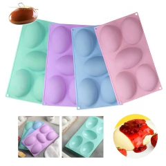 Molde De Silicona X5 Huevo Pascua Jabón Repostería Horno