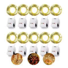 Luces X100 3 Modos Pilas Led 3mts Alambre Micro Led Luvina - tienda online