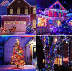 Guirnalda Led Alambres Panel Solar Exterior 100 Luces Luvina - comprar online