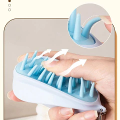 Cepillo Masajeador Para Cuero Cabelludo Silicona Limpieza - M&Q REGALOS