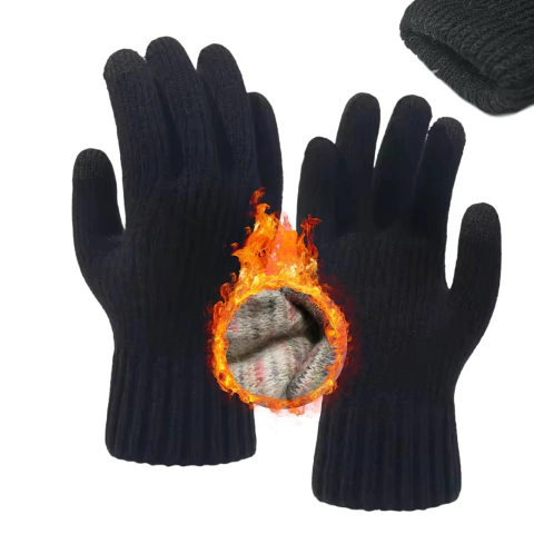 Guantes Tejidos De Invierno Unisex Hombre Mujer Invierno - comprar online