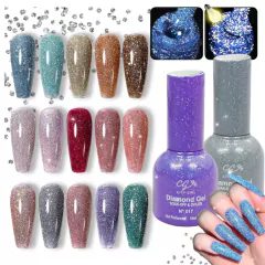 Diamond City Girl Semipermanente Reflectivo Glitter Uv Led