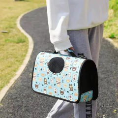 Imagen de Bolso Transportadora Gatos Traslado Paseo Rígida Mediana