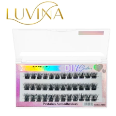 Pestañas Postizas Autoadhesivas Diy Cluster Ramillete Luvina - tienda online
