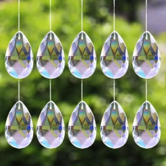 X6 Cristales Forma De Gota Candelabro Colgante Decoracion - comprar online
