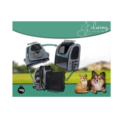 Mochila Trasportadora Para Mascotas Con Bolsitas Y Plato - comprar online