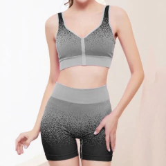 Conjunto De Ropa Deportiva Mujer Top Leggings Diseño Degrade en internet