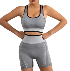Conjunto Deportivo Para Mujer Top Y Leggings Tela Elastizada - comprar online