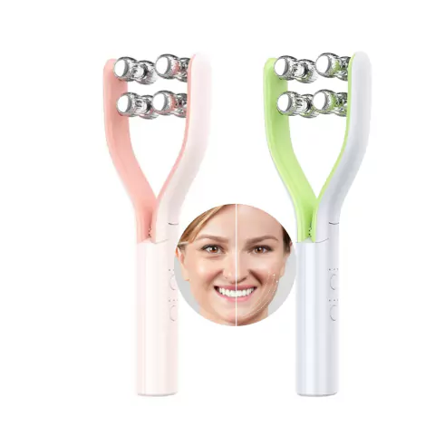 Masajeador Facial Y Corporal Rueda De Doble Onda Eléctrico