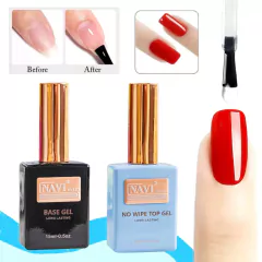 Base Y Top Coat Navi Semipermanente Gel Uv Led Uñas 15ml - comprar online