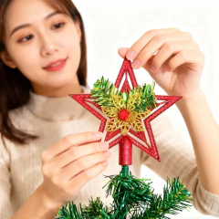 Adorno Punta Navideña Estrella Arbolito Luvina Decoración en internet