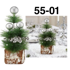 Arbolito Decorado Centro De Mesa Navidad 33cm Luvina Adorno - comprar online