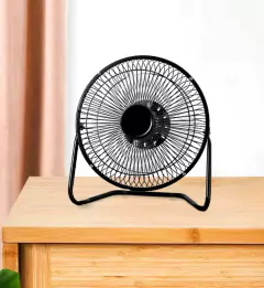 Ventilador Usb Metal Cabezal Ajustable Escritorio Hogar Mesa - tienda online