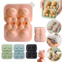 Molde De Silicona Ositos Repostería Hielo Chocolate Frizzer