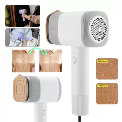 2 En 1 Plancha Y Saca Pelusa De Ropa Portátil De Mano Doble