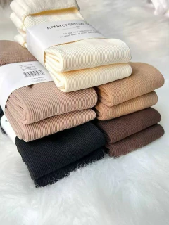 4 Pares Medias Calcetines Térmicos Suaves Cálidos Invierno - comprar online