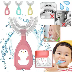 Cepillo De Dientes Para Niños En Forma De U Limpieza 360
