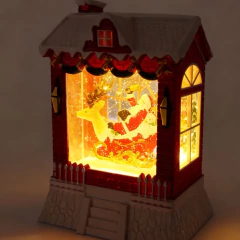 Adorno Navideño Caja Decorativa Luz Musica Luvina Usb A Pila - tienda online