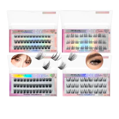 Pestañas Postizas Autoadhesivas Diy Cluster Ramillete Luvina - tienda online