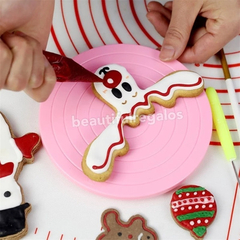 Mini Base Plato Giratorio Decoracion Cookies Reposteria - comprar online