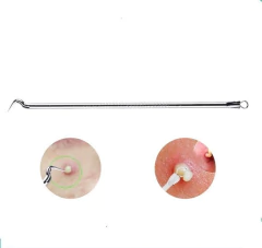 Extractor Acne X2 Espinilla Limpia Sacacomedon Recta Y Curva - M&Q REGALOS