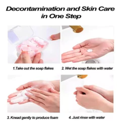 Jabon En Laminas Portatil Con Caja Jabonera Desinfeccion - M&Q REGALOS