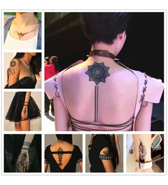 X12 Tatuajes Temporales Tattoos Autoadhesivos Varios Diseños - M&Q REGALOS