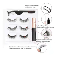 Pestañas X3 Magnéticas 5 Imanes Delineador Lapiz Magnético