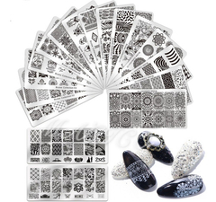 1 Placa De Metal Para Diseño De Stamping 6x12 Modelos Vario - comprar online