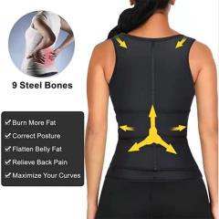 Faja Chaleco Doble Reductora Modeladora Adelgazante Térmica - M&Q REGALOS