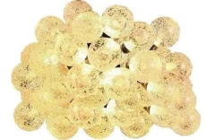 Luces Guirnalda Led 28 Bolitas Cristal 5 Mts Enchufe A 220v - M&Q REGALOS