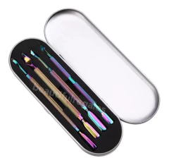 Kit De Repujador Acero Tornasolado Uñas Esculpidas Cutículas - comprar online