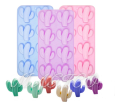 Molde De Silicona Cactus X8 Bombones Chocolate Jabones