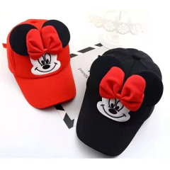 Gorras Gorros Visera Mouse Con Moño Orejas Lisos Premiunm - comprar online