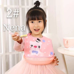 Babero Impermeable Con Recipiente Contenedor Para Bebes en internet