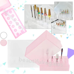 Organizador Porta Fresas Torno Uñas Manicura Estuche Nails