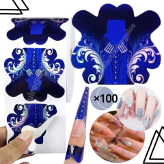 100 Moldes Stiletto Uñas Esculpidas Acrílicas Gelificadas