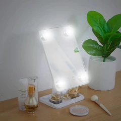 Espejo Luz Led Touch Screen Para Maquillaje Con Pie 4 Luces - comprar online