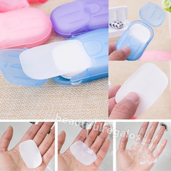 Jabón En Láminas Portátil Desinfección X20 Hojas Jabonera - comprar online
